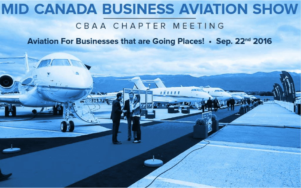Levaero's PC-12 NG on display at Winnipeg's Mid-Canada Business Aviation Show.