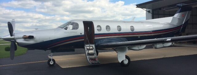 Private jet parked on the tarmac at Levaero Aviation.