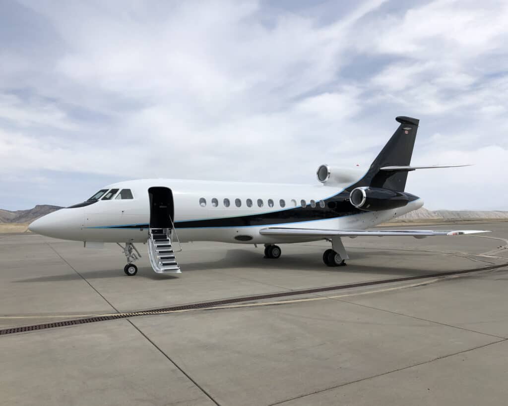 Pre-Owned Private Jet on Tarmac at Levaero.
